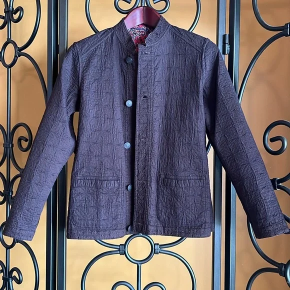 CHICO’S Reversible Paisley Print Jacket - Picture 1 of 17